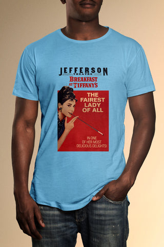 Breakfast At Tiffany's Red Poster T-Shirt