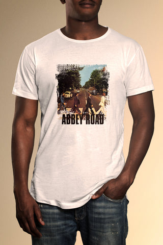 Abbey Road Faded Poster T-Shirt