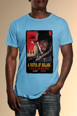 A Fistful Of Dollars Poster With Border T-Shirt