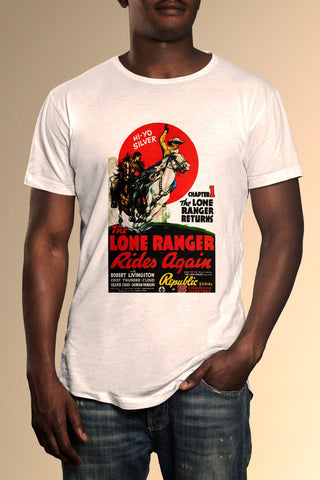 The Lone Ranger Rides Again Poster T-Shirt